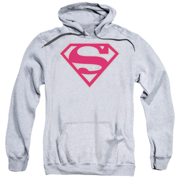 Superman Crimson & Gray Shield - Pullover Hoodie Pullover Hoodie Superman   