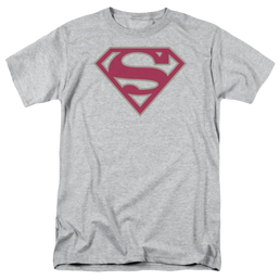 Superman Crimson & Gray Shield - Men's Regular Fit T-Shirt Men's Regular Fit T-Shirt Superman   