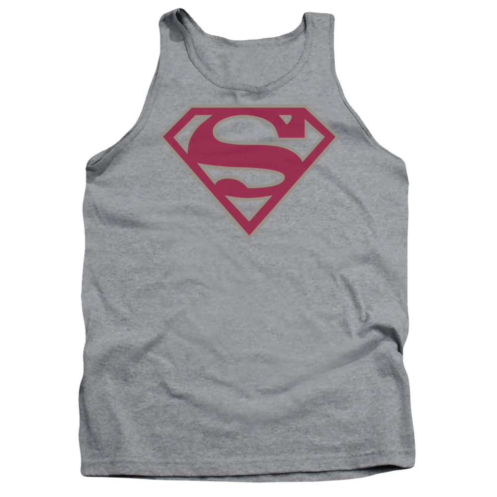 Superman Crimson & Gray Shield - Men's Tank Top Men's Tank Superman   