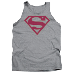 Superman Crimson & Gray Shield - Men's Tank Top Men's Tank Superman   