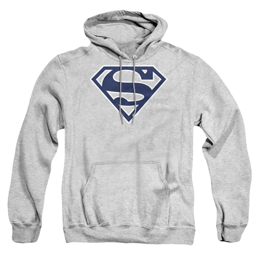 Superman Navy & White Shield - Pullover Hoodie Pullover Hoodie Superman   