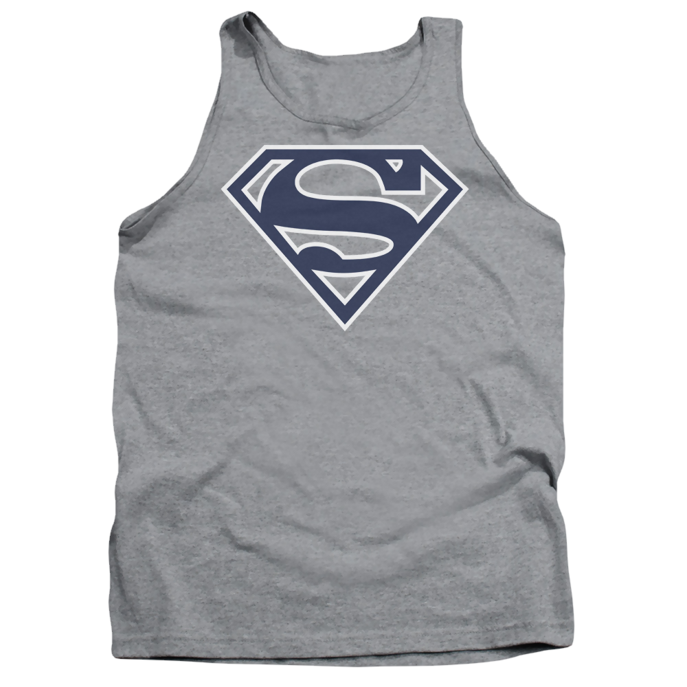 Superman Navy & White Shield - Men's Tank Top Men's Tank Superman   