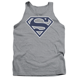 Superman Navy & White Shield - Men's Tank Top Men's Tank Superman   