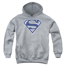 Superman Navy & White Shield - Youth Hoodie Youth Hoodie (Ages 8-12) Superman   