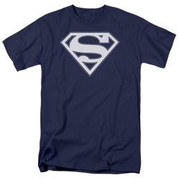 Superman Navy & White Shield - Men's Regular Fit T-Shirt Men's Regular Fit T-Shirt Superman   