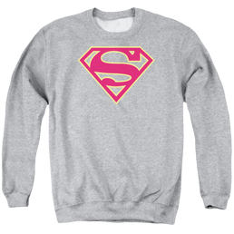 Superman Red & Gold Shield - Men's Crewneck Sweatshirt Men's Crewneck Sweatshirt Superman   