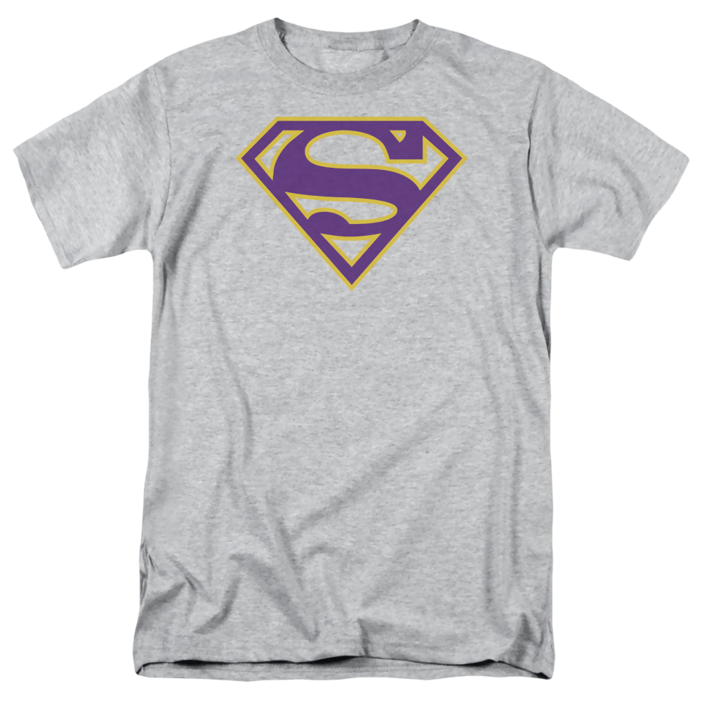 Superman Purple & Gold Shield - Men's Regular Fit T-Shirt Men's Regular Fit T-Shirt Superman   