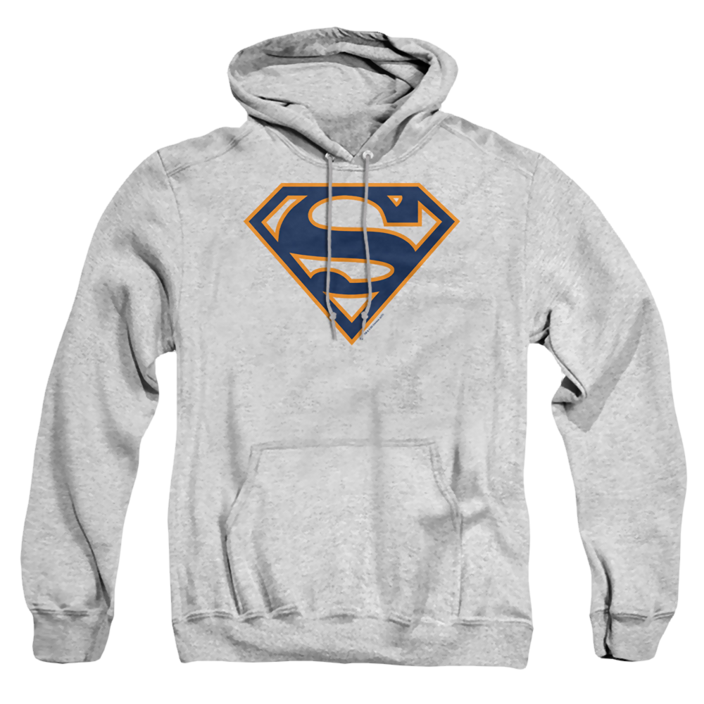Superman Navy & Orange Shield - Pullover Hoodie Pullover Hoodie Superman   