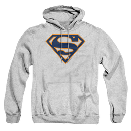 Superman Navy & Orange Shield - Pullover Hoodie Pullover Hoodie Superman   