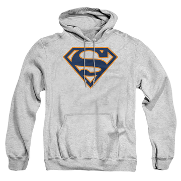 Superman Navy & Orange Shield - Pullover Hoodie Pullover Hoodie Superman   