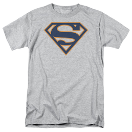 Superman Navy & Orange Shield - Men's Regular Fit T-Shirt Men's Regular Fit T-Shirt Superman   