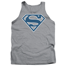 Superman Blue & White Shield - Men's Tank Top Men's Tank Superman   