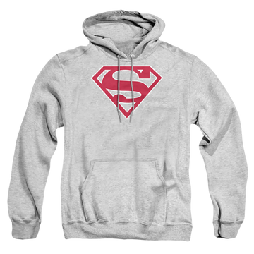 Superman Red & White Shield - Pullover Hoodie Pullover Hoodie Superman   