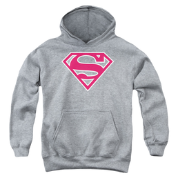 Superman Red & White Shield - Youth Hoodie Youth Hoodie (Ages 8-12) Superman   