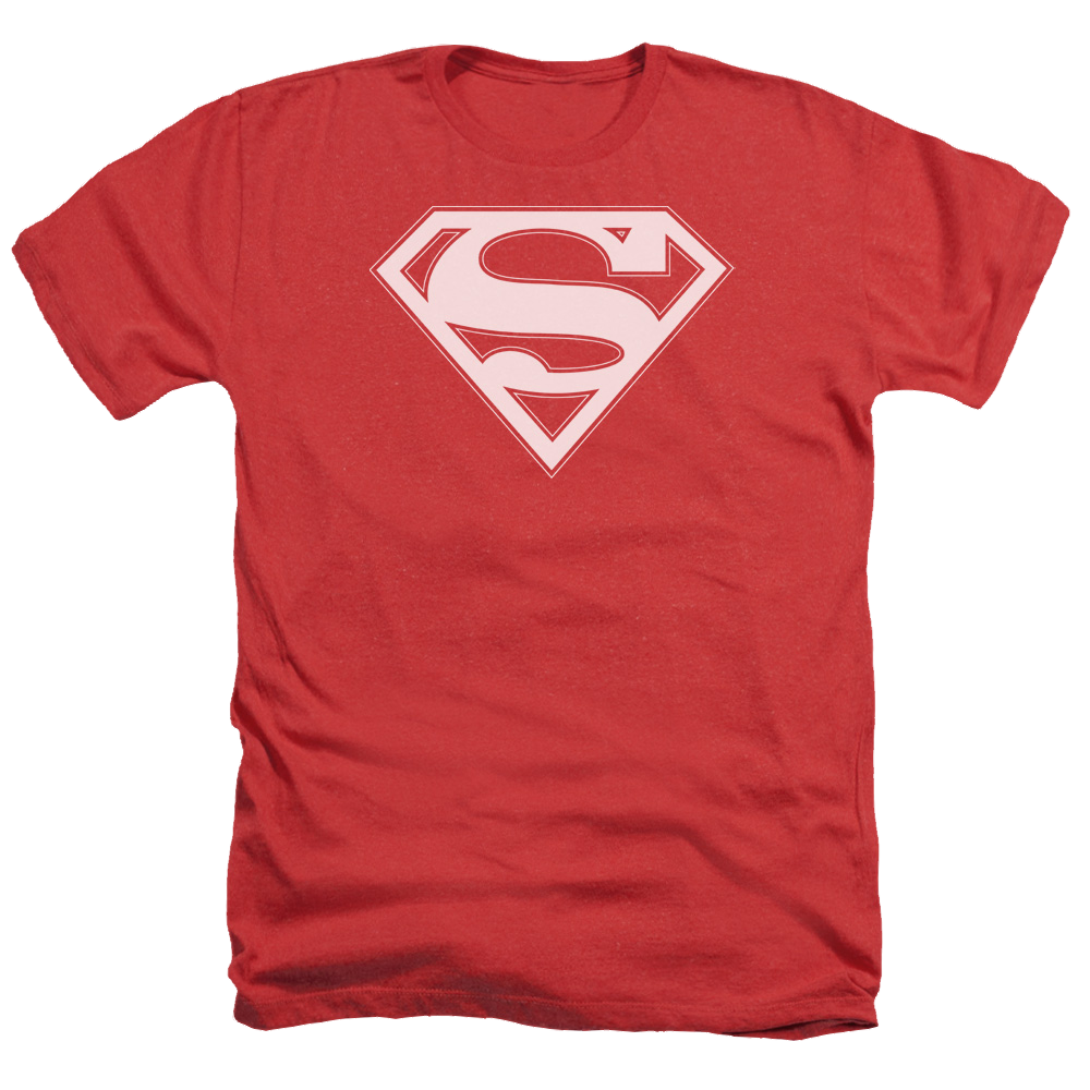 Superman Red & White Shield - Men's Heather T-Shirt Men's Heather T-Shirt Superman   