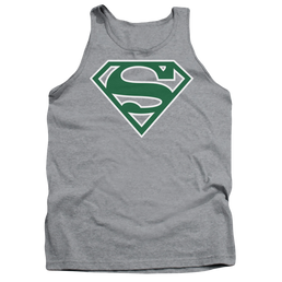 Superman Green & White Shield - Men's Tank Top Men's Tank Superman   