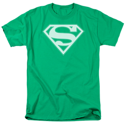 Superman Green & White Shield - Men's Regular Fit T-Shirt Men's Regular Fit T-Shirt Superman   