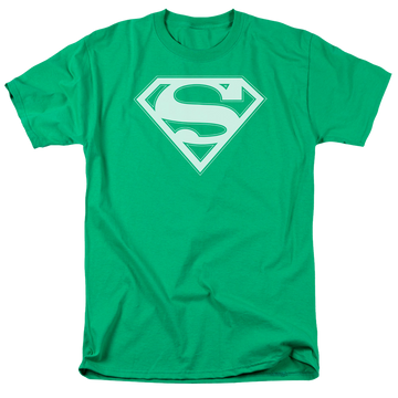 Superman Green & White Shield - Men's Regular Fit T-Shirt Men's Regular Fit T-Shirt Superman   