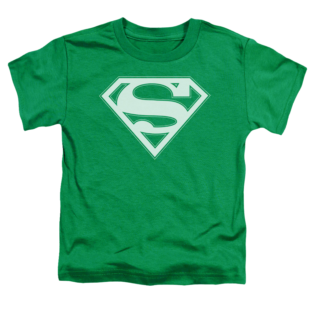 Superman Green & White Shield - Toddler T-Shirt Toddler T-Shirt Superman   