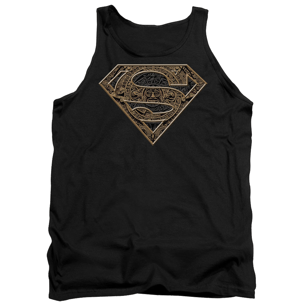 Superman Aztec Shield - Men's Tank Top Men's Tank Superman   