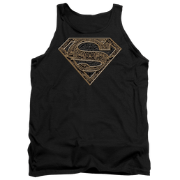 Superman Aztec Shield - Men's Tank Top Men's Tank Superman   