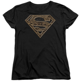 Superman Aztec Shield - Women's T-Shirt Women's T-Shirt Superman   