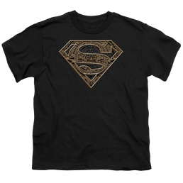 Superman Aztec Shield - Youth T-Shirt Youth T-Shirt (Ages 8-12) Superman   