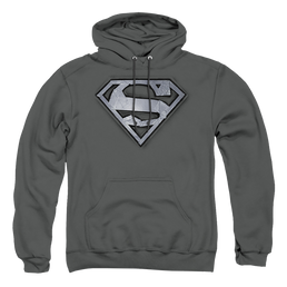 Superman Duct Tape Shield - Pullover Hoodie Pullover Hoodie Superman   