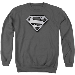 Superman Duct Tape Shield - Men's Crewneck Sweatshirt Men's Crewneck Sweatshirt Superman   