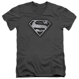 Superman Duct Tape Shield - Men's V-Neck T-Shirt Men's V-Neck T-Shirt Superman   