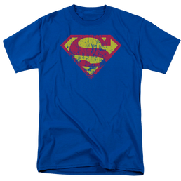 Superman Classic Logo Distressed - Men's Regular Fit T-Shirt Men's Regular Fit T-Shirt Superman   