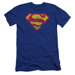 Superman Classic Logo Distressed - Men's Premium Slim Fit T-Shirt Men's Premium Slim Fit T-Shirt Superman   