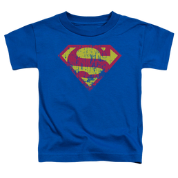 Superman Classic Logo Distressed - Toddler T-Shirt Toddler T-Shirt Superman   