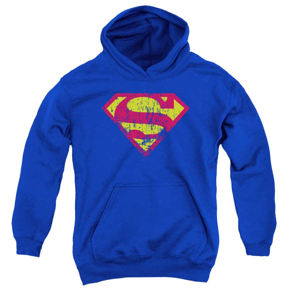Superman Classic Logo Distressed - Youth Hoodie – Sons of Gotham
