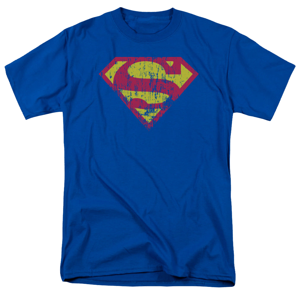 Superman Classic Logo Distressed - Men's Regular Fit T-Shirt Men's Regular Fit T-Shirt Superman   