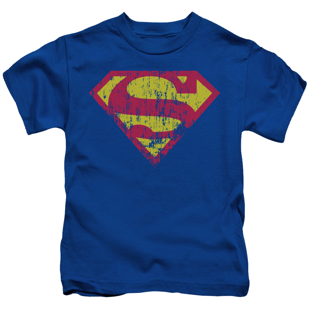 Superman Classic Logo Distressed - Kid's T-Shirt Kid's T-Shirt (Ages 4-7) Superman   