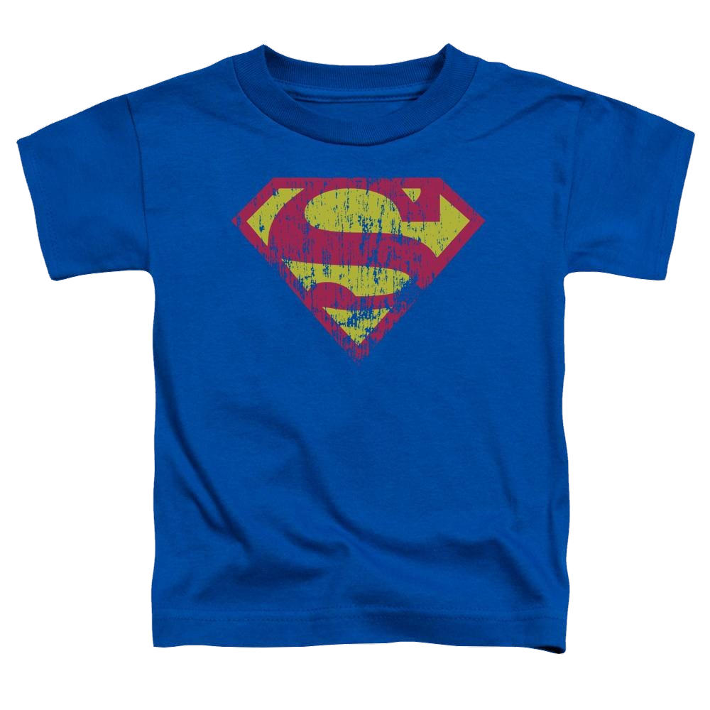 Superman Classic Logo Distressed - Toddler T-Shirt Toddler T-Shirt Superman   