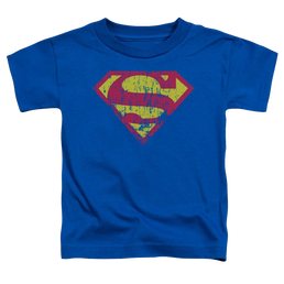 Superman Classic Logo Distressed - Toddler T-Shirt Toddler T-Shirt Superman   