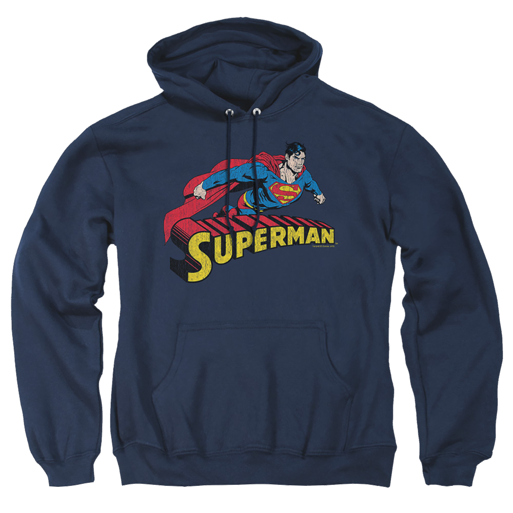 Superman Flying Over - Pullover Hoodie Pullover Hoodie Superman   