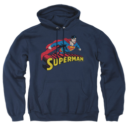 Superman Flying Over - Pullover Hoodie Pullover Hoodie Superman   