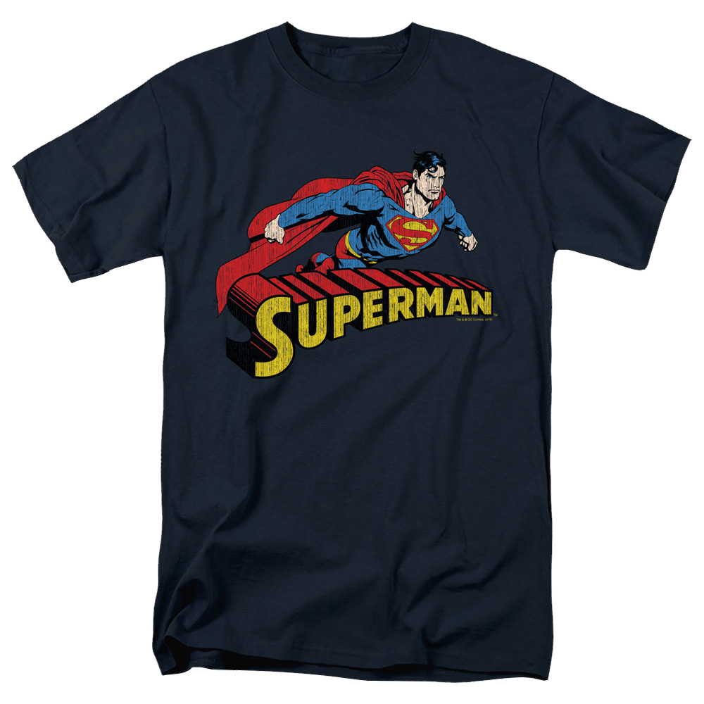 Superman Flying Over - Men's Regular Fit T-Shirt Men's Regular Fit T-Shirt Superman   