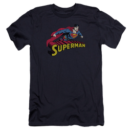 Superman Flying Over - Men's Premium Slim Fit T-Shirt Men's Premium Slim Fit T-Shirt Superman   