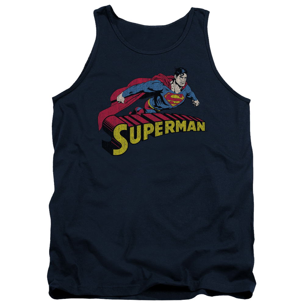 Superman Flying Over - Men's Tank Top Men's Tank Superman   