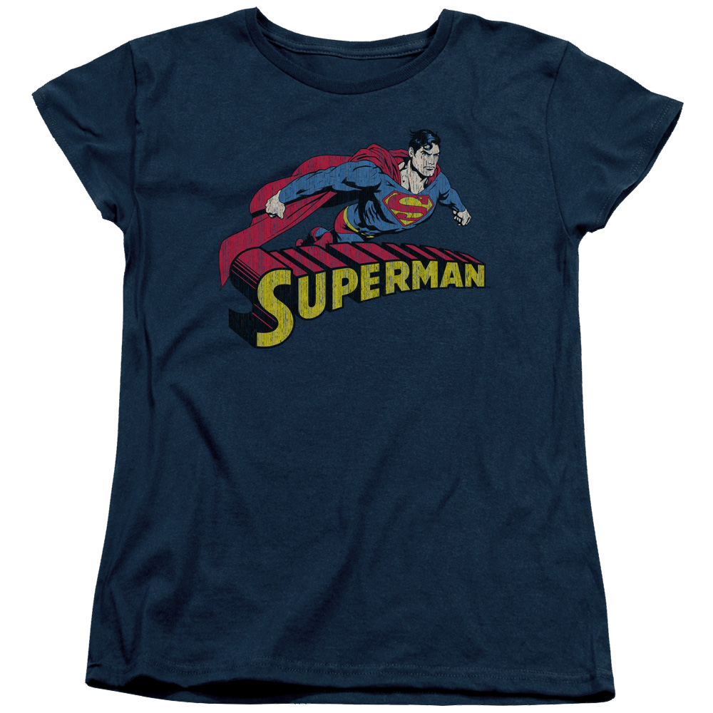 Superman Flying Over - Women's T-Shirt Women's T-Shirt Superman   