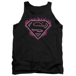 Superman Fuchsia Flames - Men's Tank Top Men's Tank Superman   