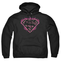 Superman Fuchsia Flames - Pullover Hoodie Pullover Hoodie Superman   