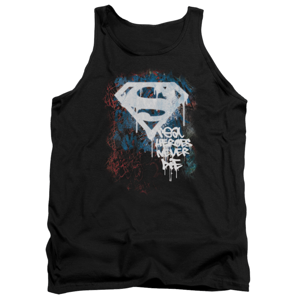 Superman Real Heroes Never Die - Men's Tank Top Men's Tank Superman   