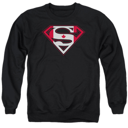 Superman Canadian Shield - Men's Crewneck Sweatshirt Men's Crewneck Sweatshirt Superman   