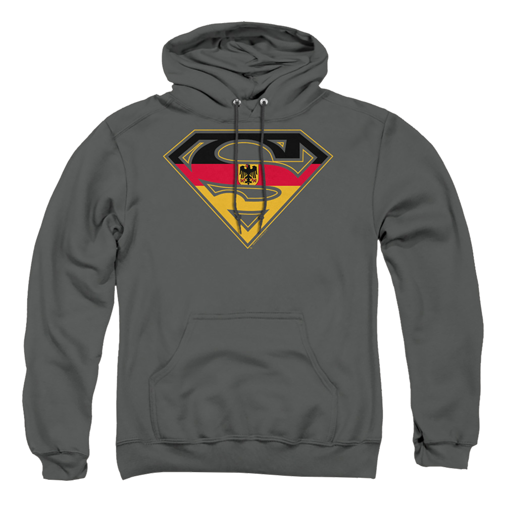 Superman German Shield - Pullover Hoodie Pullover Hoodie Superman   