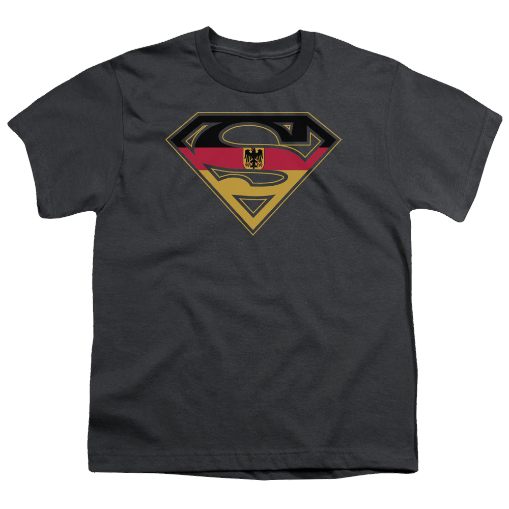 Superman German Shield - Youth T-Shirt Youth T-Shirt (Ages 8-12) Superman   